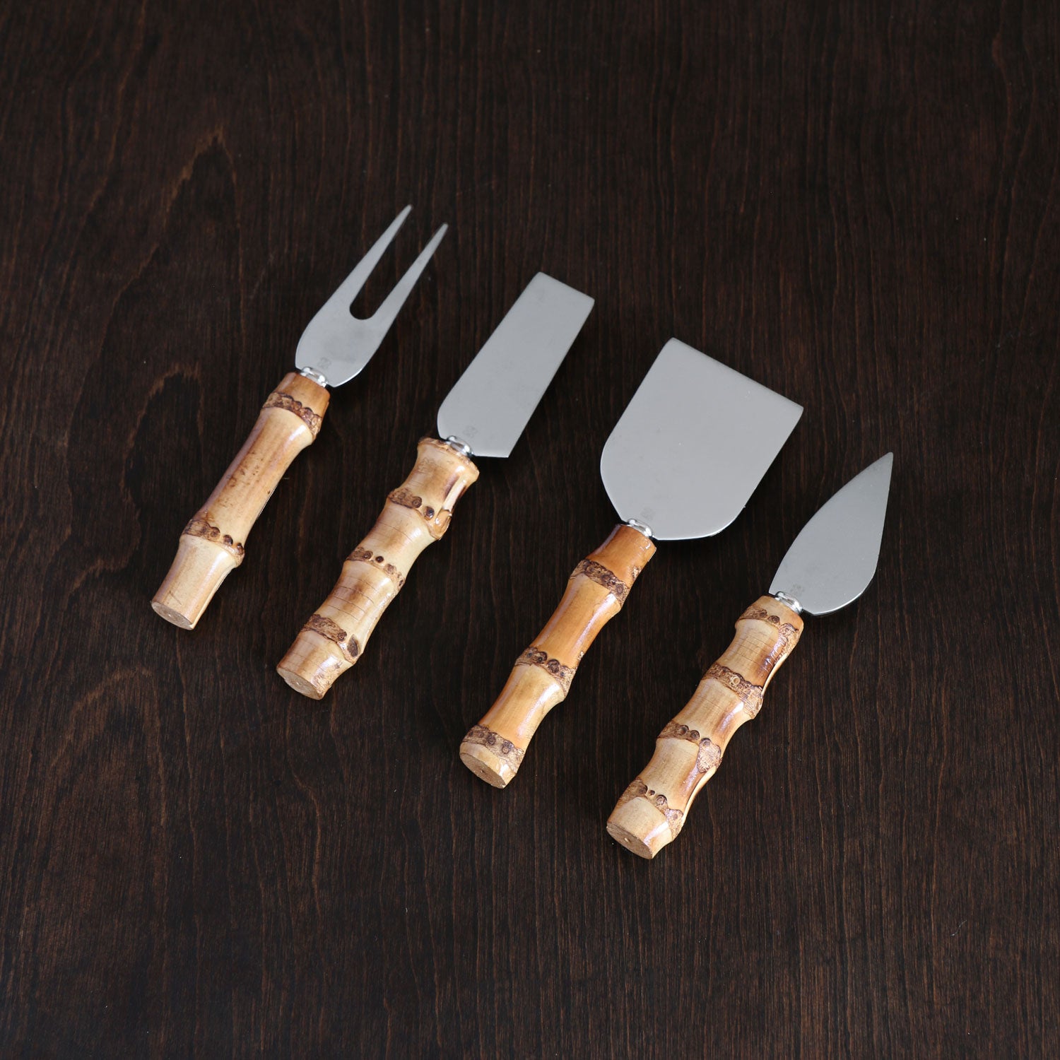 WÜSTHOF Classic Three Piece Cheese Knife Bamboo Set