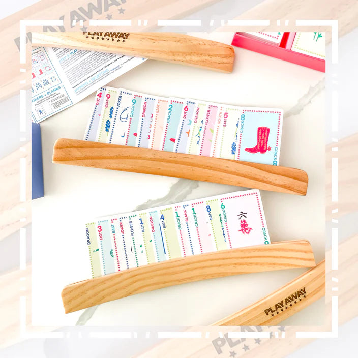 Play Away Mahjong Card Racks,s/4