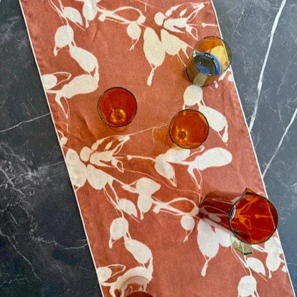 Porto Print Tablerunner, Clay