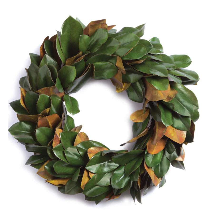 Grand Magnolia Leaf Wreath, 24"