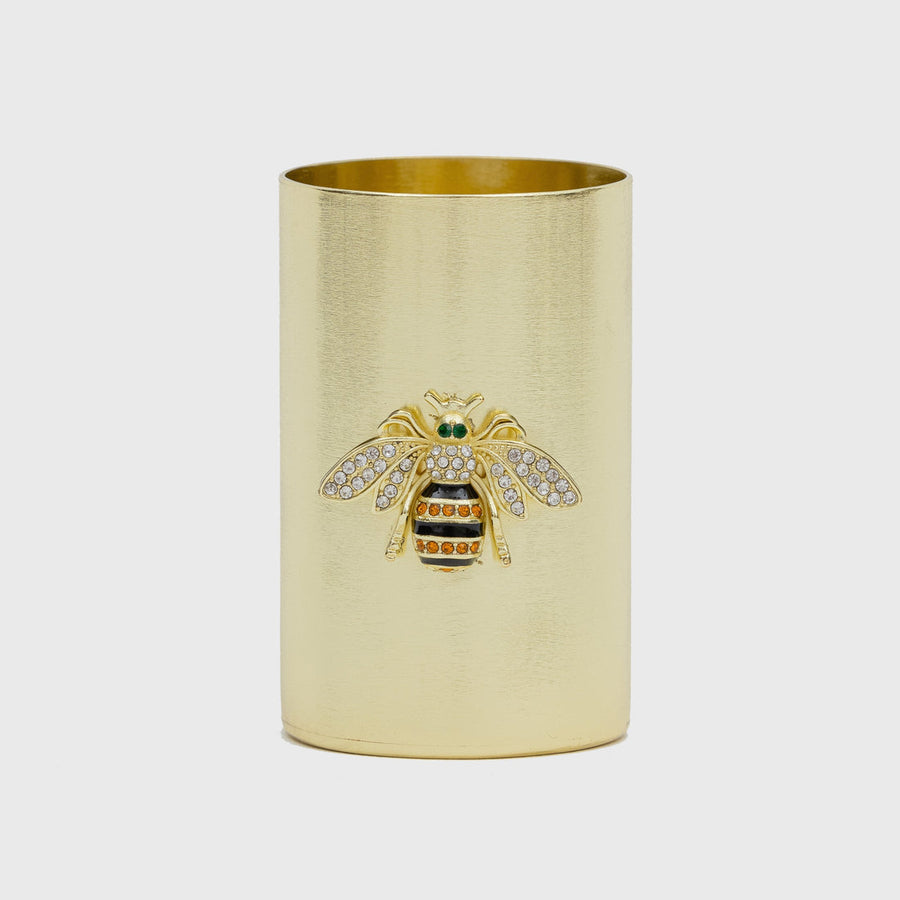 Stripey Bee Cocktail Pick Container