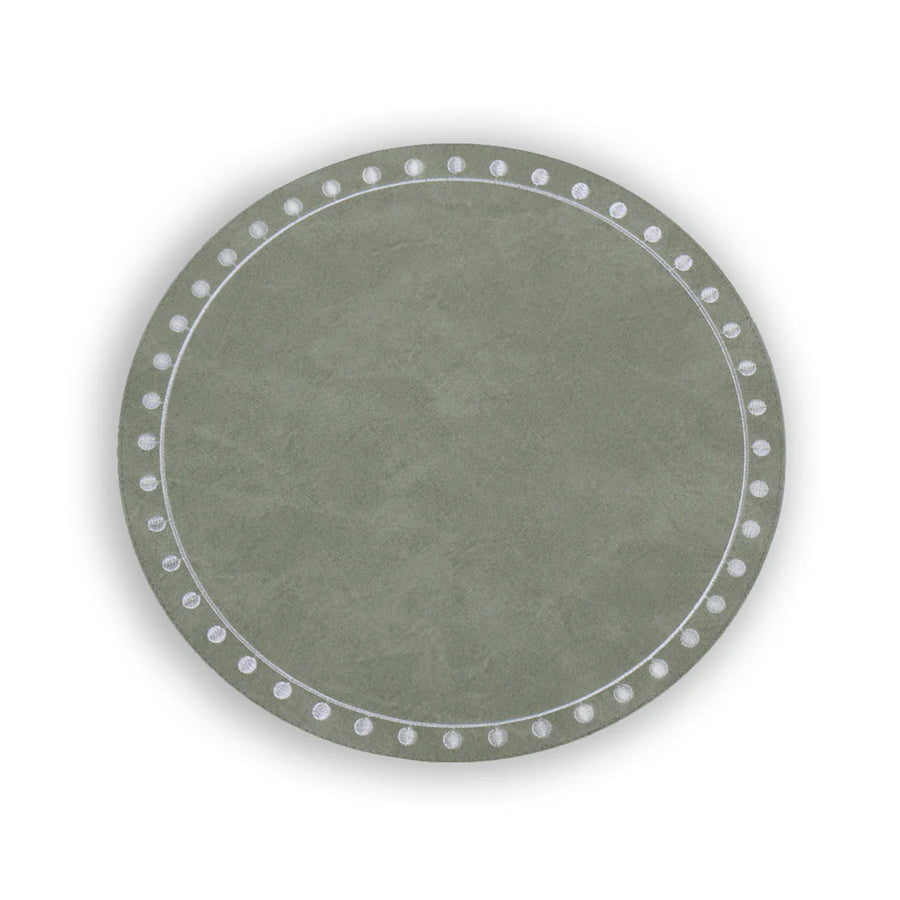 Round Dotted Placemat - s/4