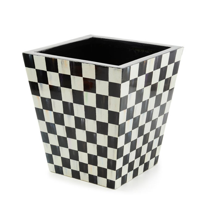 Mackenzie Childs Courtly Check Planter