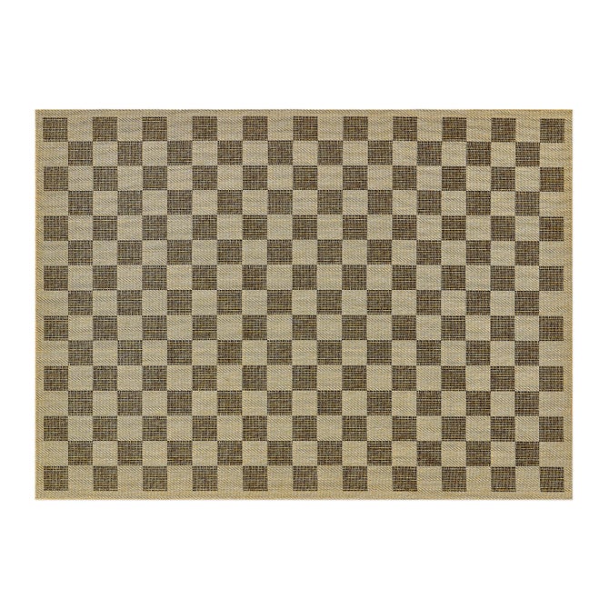 Mackenzie Childs Black Check 5'x8' Indoor/Outdoor Rug