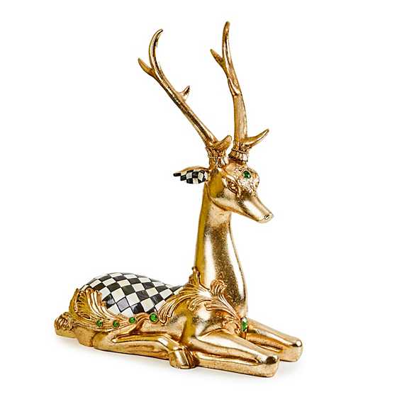 Emerald Luxe Resting Gold Deer