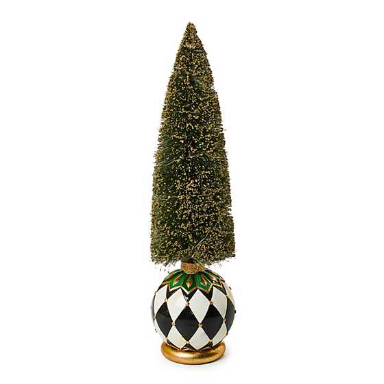 Emerald Luxe Illuminated Bottle Brush Tree, Large