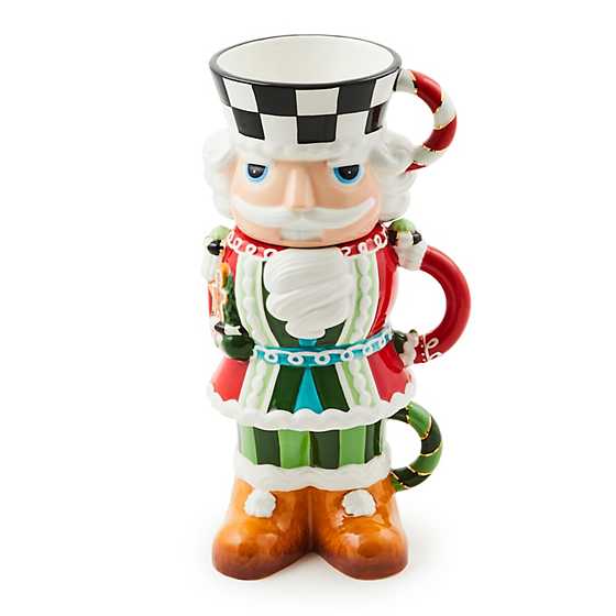 Bake Shop Nutcracker Stacking Mugs, s/3