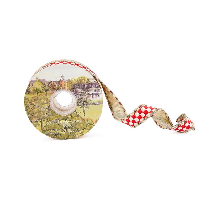 Mackenzie Childs Red Check 1" Ribbon