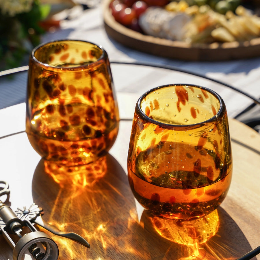 Tortuga Stemless Wine Glass - Set of 2