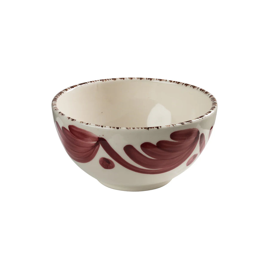 Casa Nuno Bowl, Pink with Palm, Set of 2