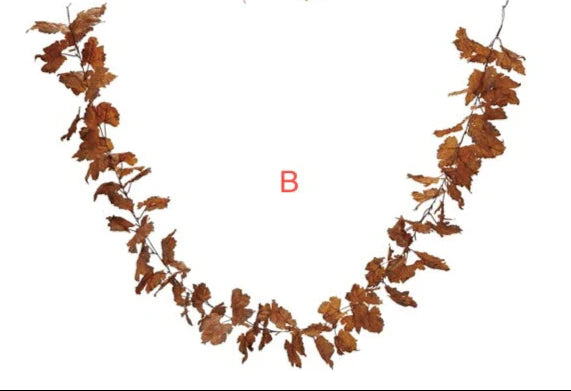 Faux Leaf Garland, 2 Colors