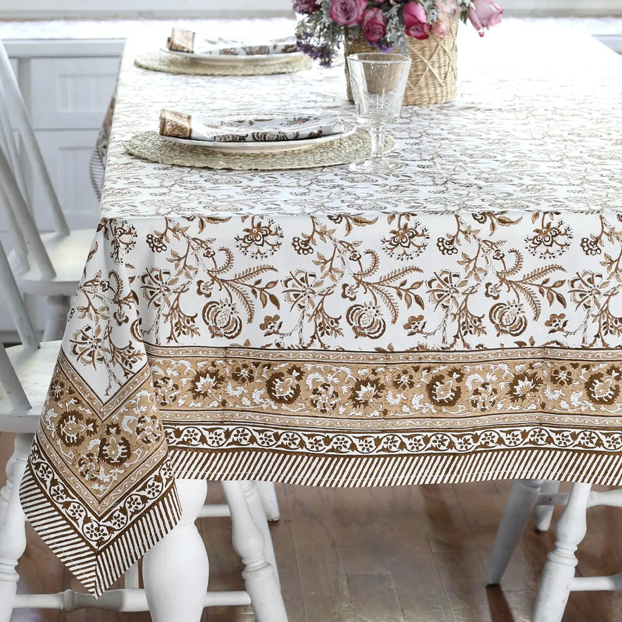 Lilibet Mocha Tablecloth