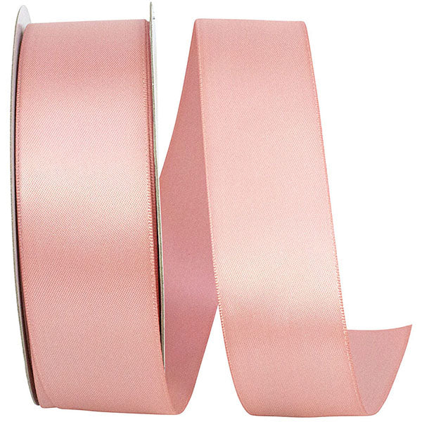 Single Face Satin Ribbon, Rose, 1.5"