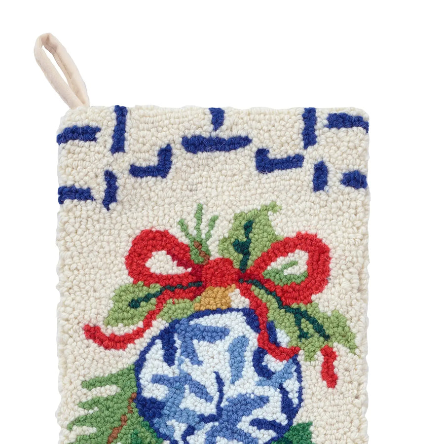 Chinoiserie Ornaments Hook Stocking