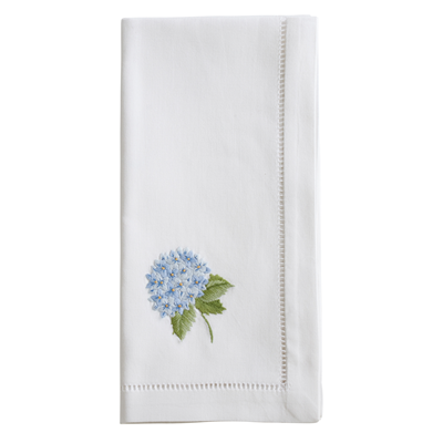 Embroidered Hydrangea Dinner Napkin - s/2