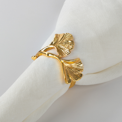 Gingko Napkin Ring - s/4