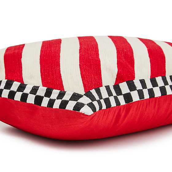 Candy Stripe & Checks Lumbar Pillow