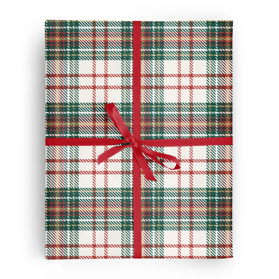 Classic Christmas Tartan Wrapping Paper Roll