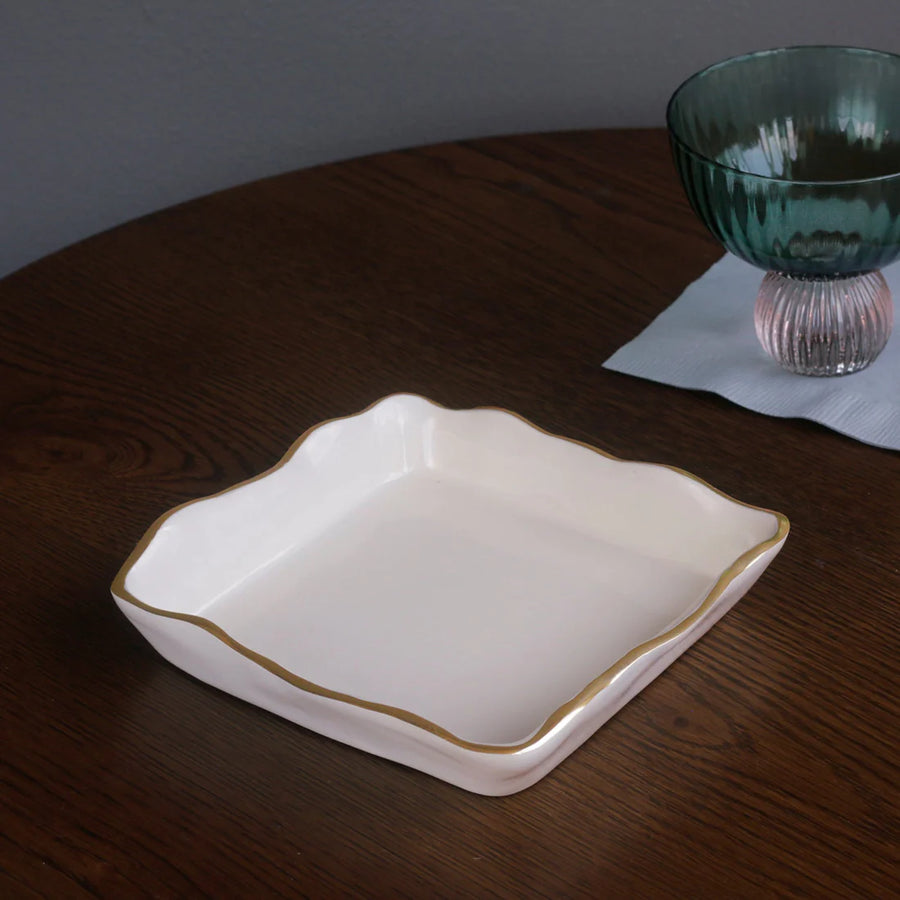Encanto Soho Beverage Napkin Holder, Cream