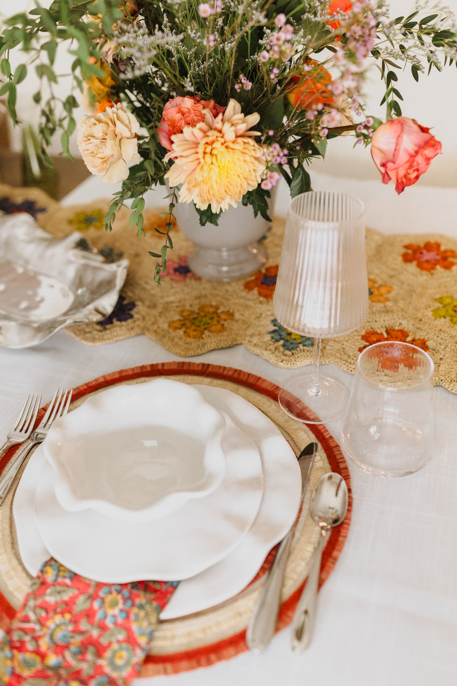 Flower Table Runner