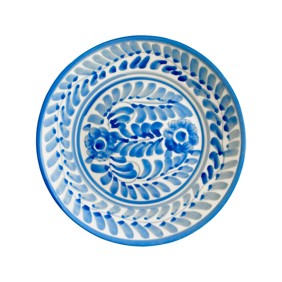 Catherine Blue Ceramic Floral Plate