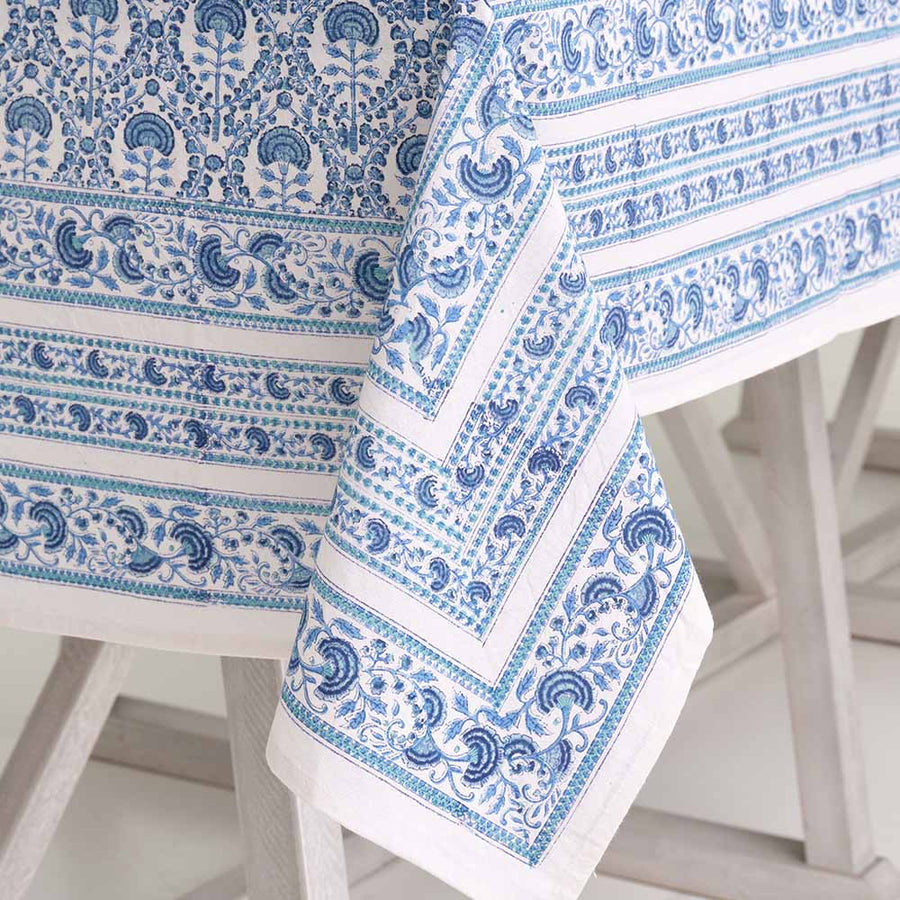 Caroline Blue Tablecloth 55x55