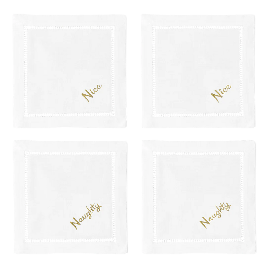 Naughty & Nice Cocktail Napkins