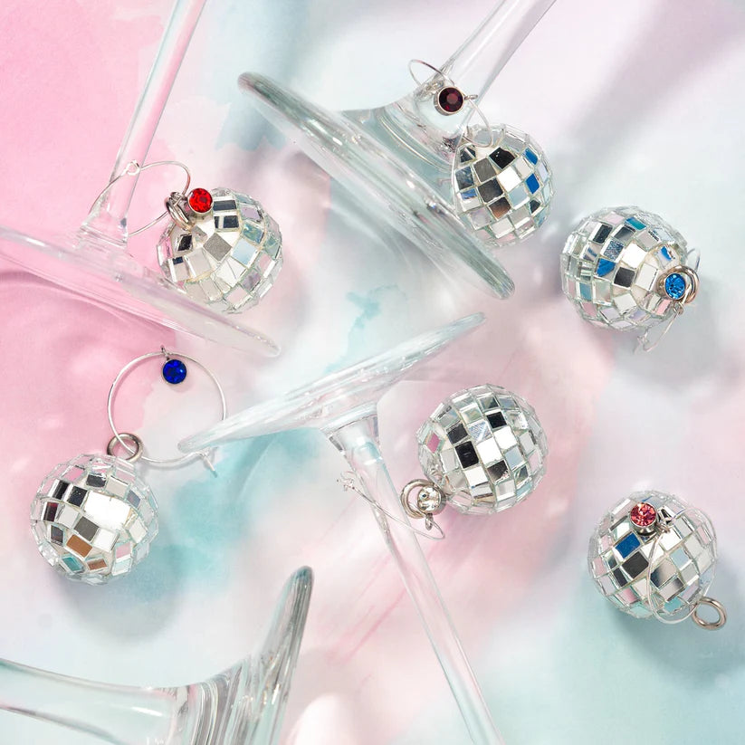 Disco Ball Drink Charms, s/6