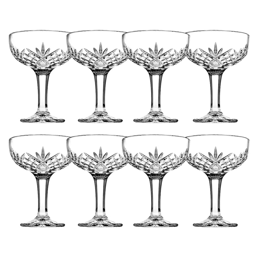 Dublin Crystal Champagne Coupe, Set of 8