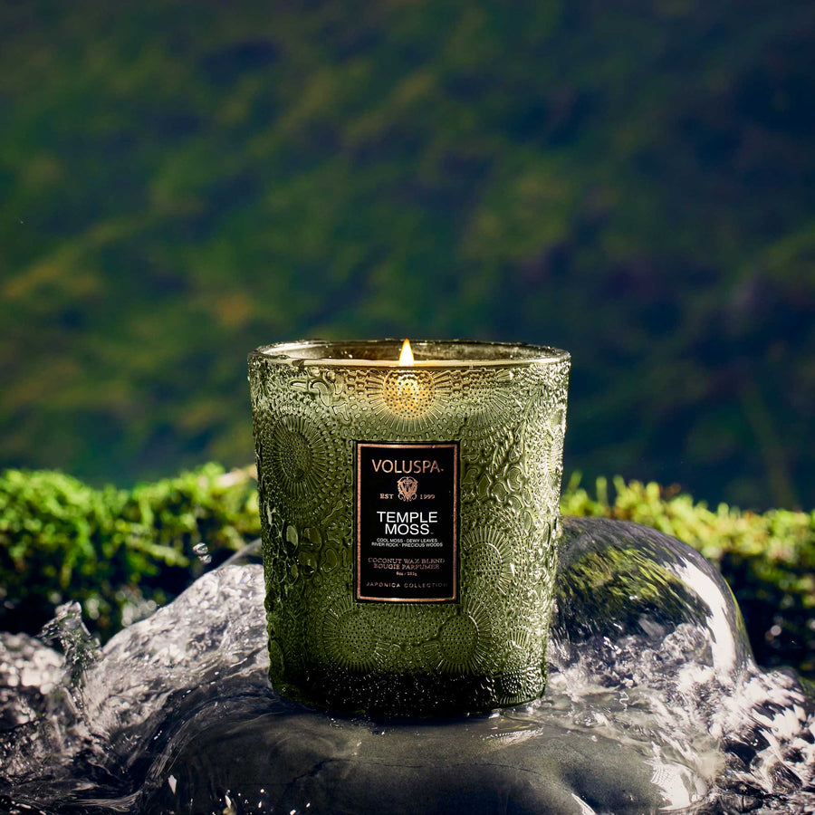 Voluspa Temple Moss Candle, 9 oz