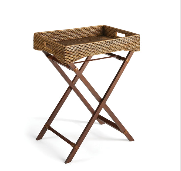 Burma Rattan Butler Tray Table