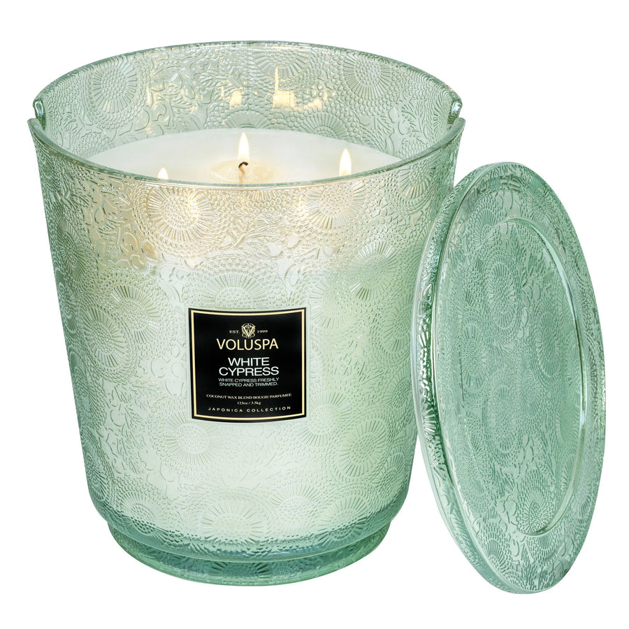 White Cypress 5-Wick Candle