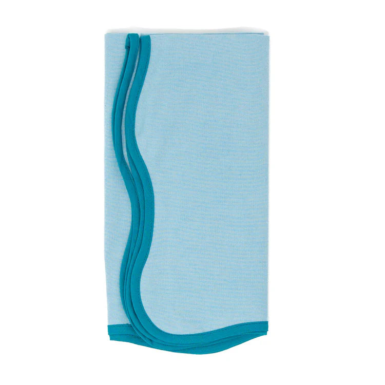 The Scalloped Napkin, Teal, s/4