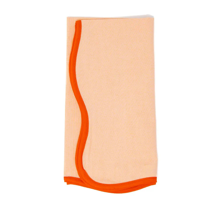 The Scalloped Napkin, Orange, s/4