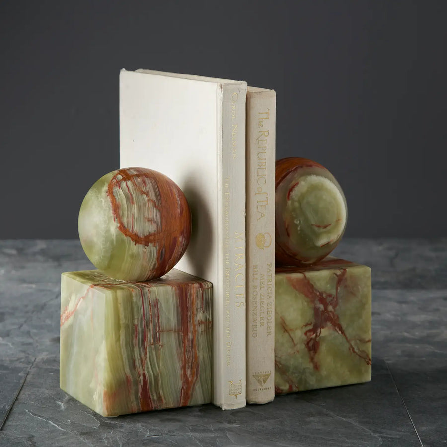 Apollo Marble Bookends