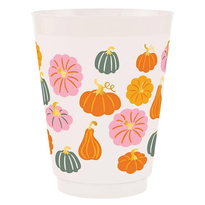 Pumpkin Party Cups - S/8