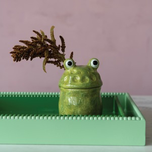Decorative Bauble Green Trays - s/2