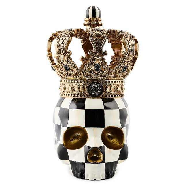 Courtly Check Skull with Crown