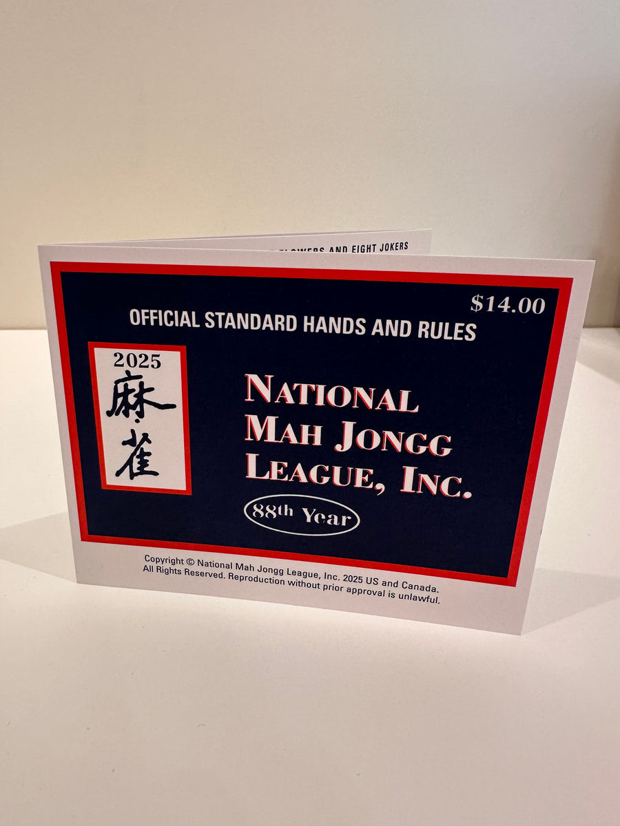 2025 National Mahjong League Playing Card