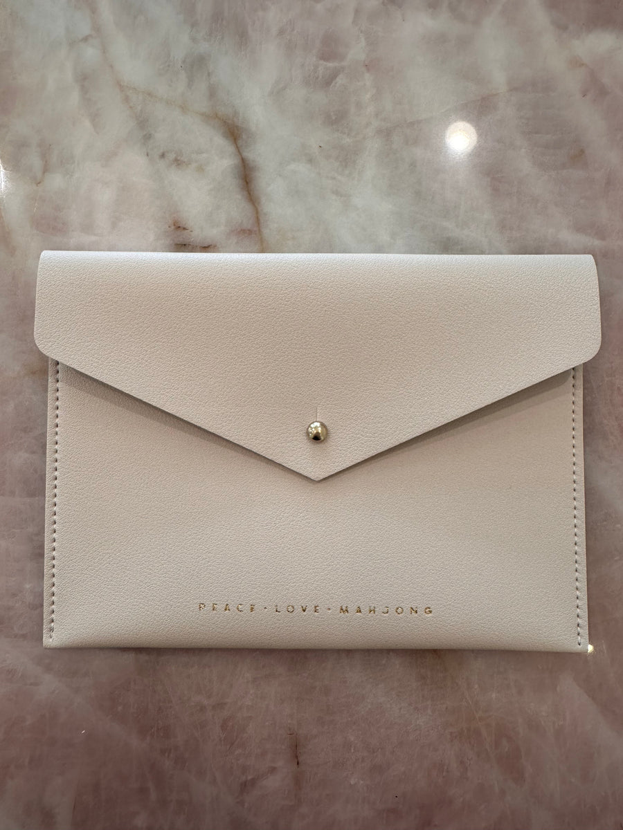 Mahjong Card Leather Pouch