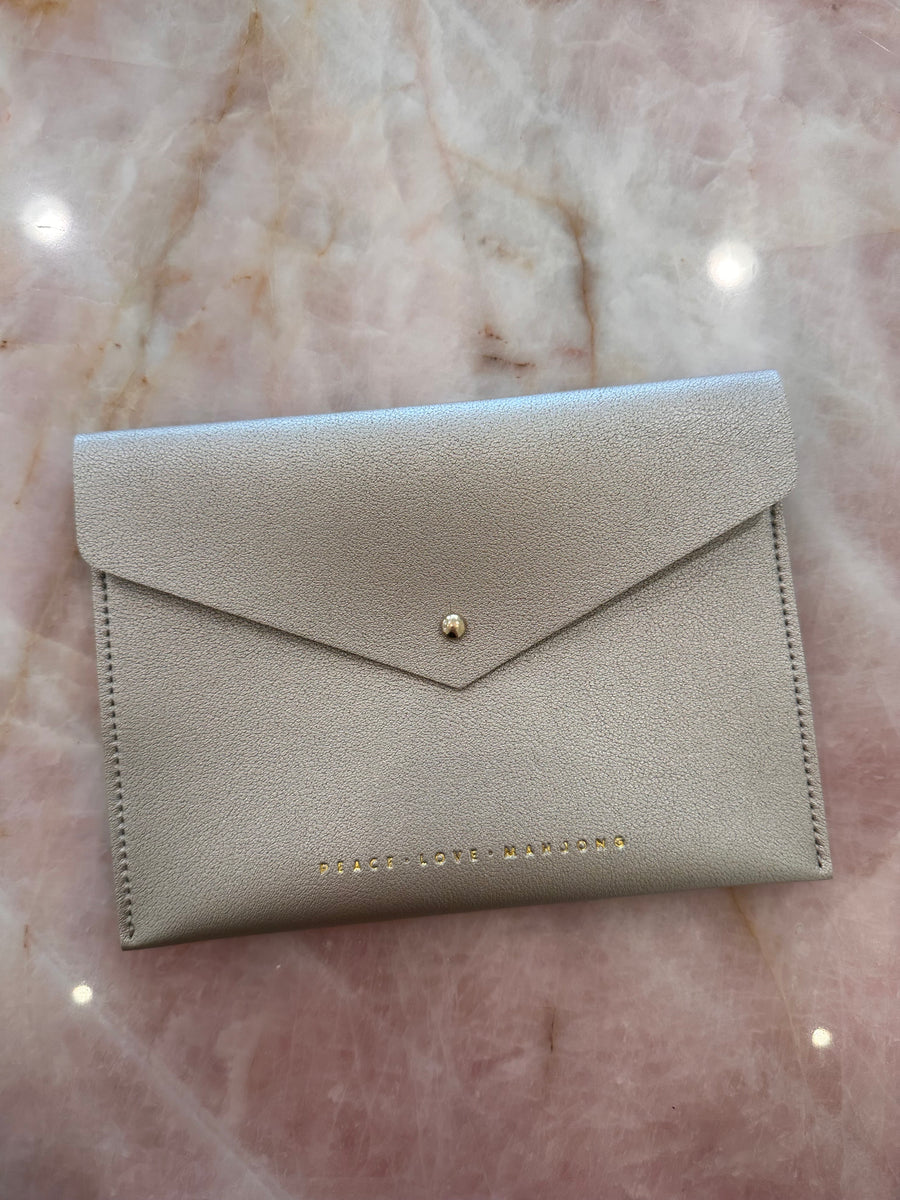 Mahjong Card Leather Pouch