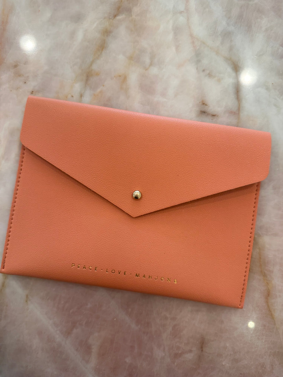 Mahjong Card Leather Pouch