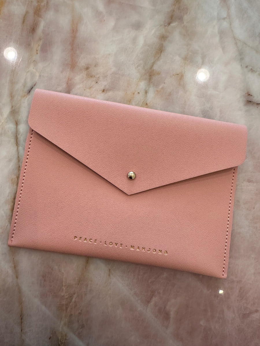 Mahjong Card Leather Pouch