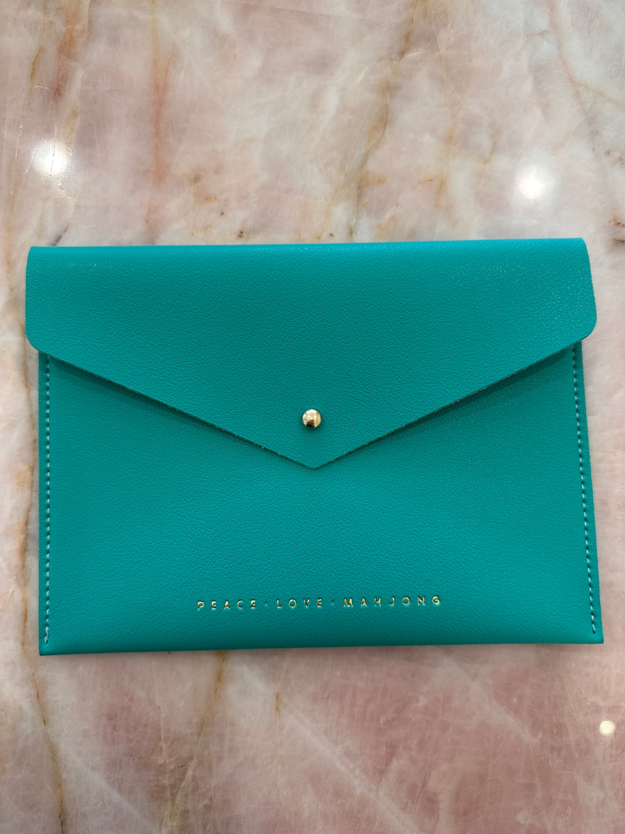 Mahjong Card Leather Pouch