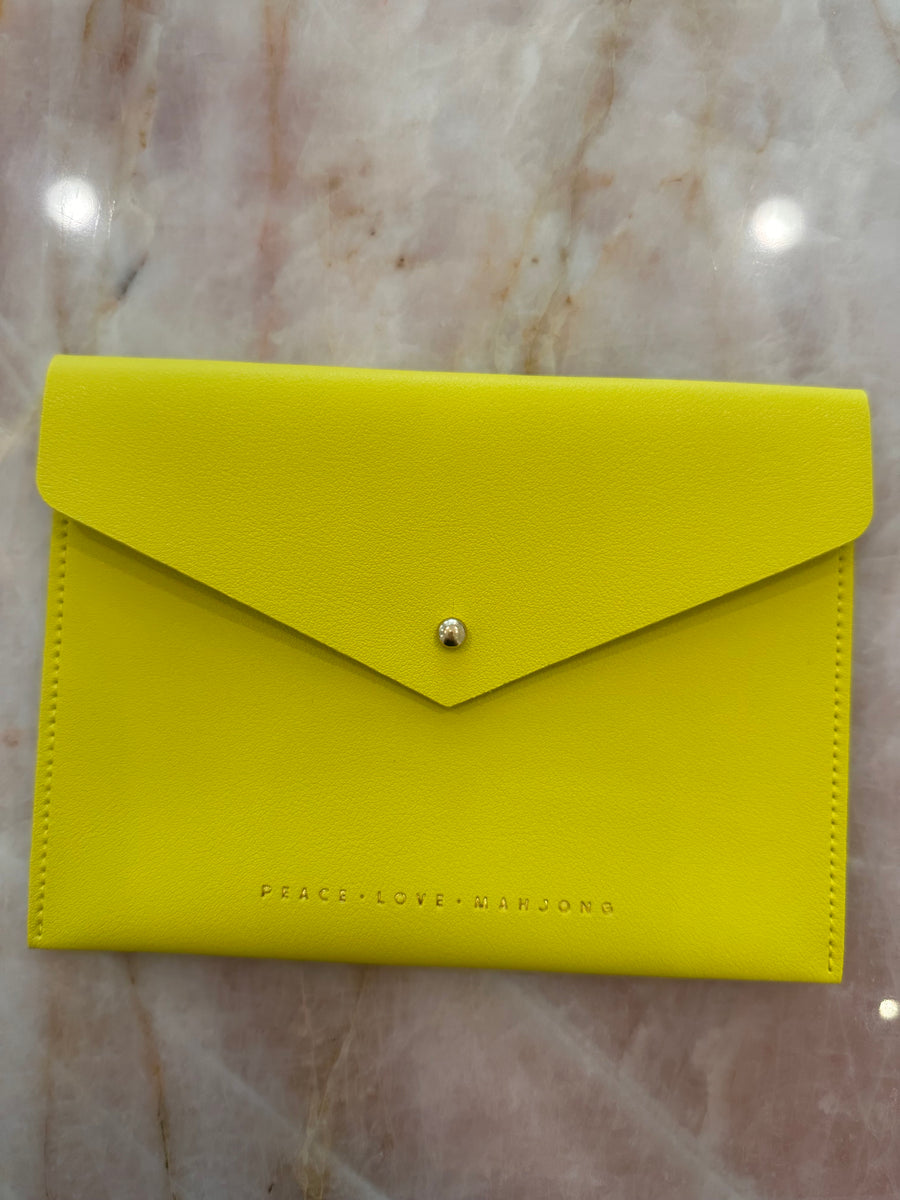 Mahjong Card Leather Pouch