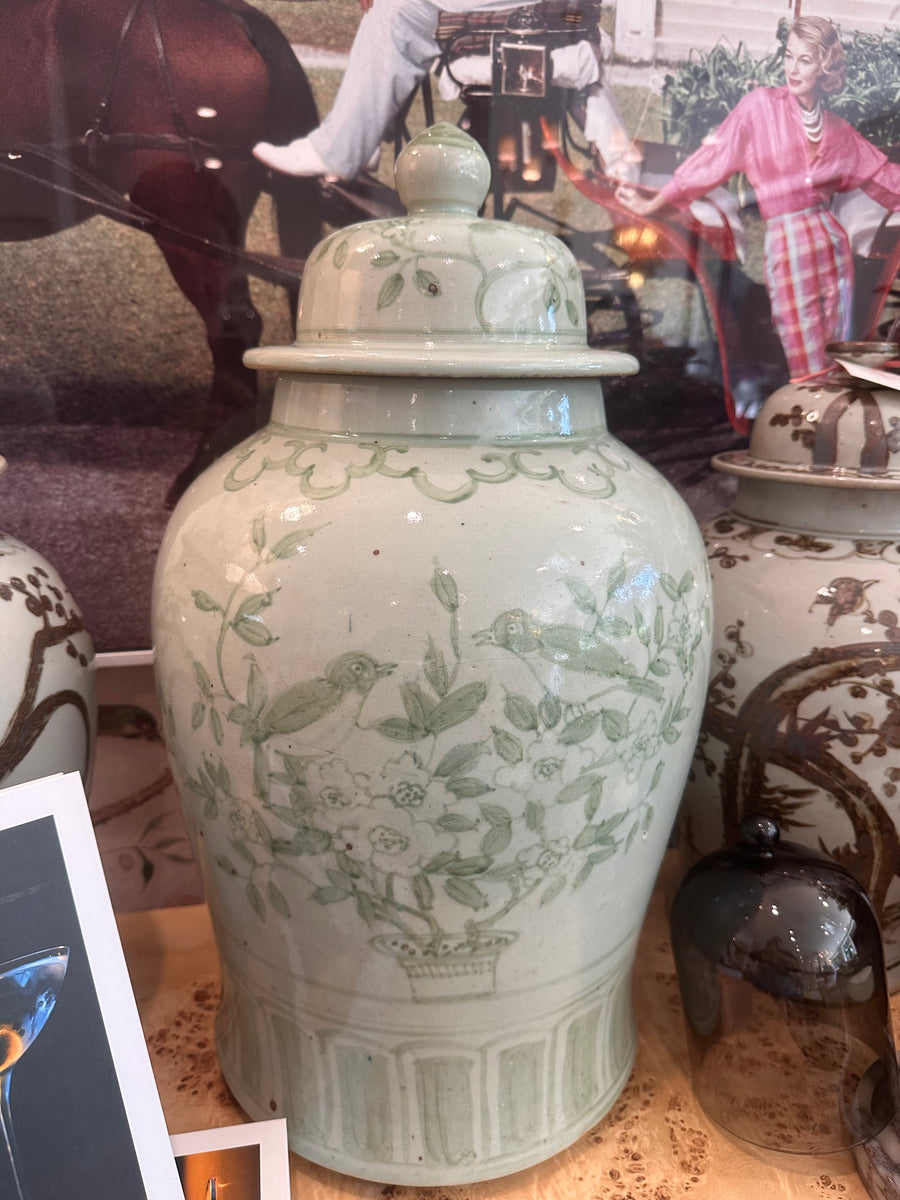 Barclay Butera Couture Porcelain Temple Jar