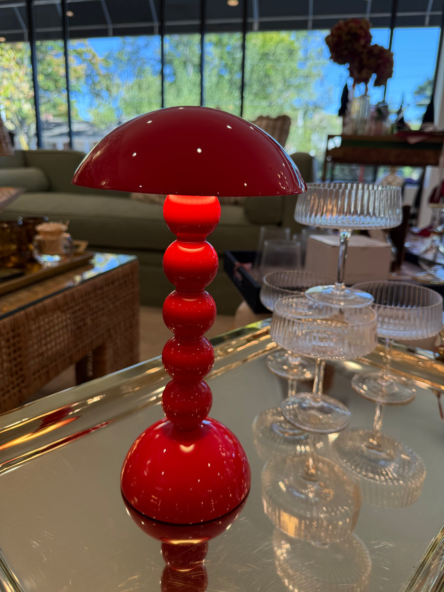 Addison Ross LED Bobbin Cordless Lamp, Red