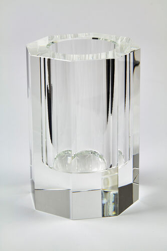 Crystal Octagon Vase