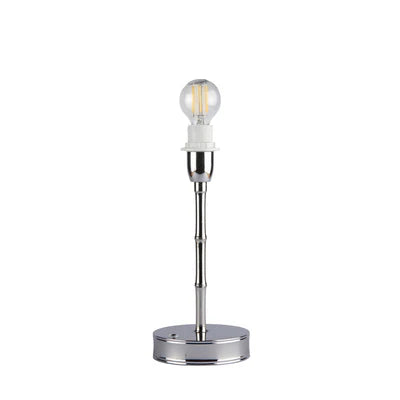 Silver Bamboo Rechargeable Lamp Base