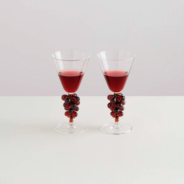 Bordeaux Wine Glasses, s/2